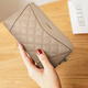 Golden Fox (FOXER) top layer cowhide women's wallet large capacity long card bag money ticket clip hand holding coin wallet Chinese Valentine's Day gift