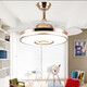 Opple lighting Bluetooth music audio ceiling fan light integrated invisible fan light dining bedroom living room with electric fan chandelier 9906 white 42-inch light conversion-frequency dual control-6 gear