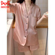 Cat Man (MiiOW)-sensory pajamas for women in summer ice silk shorts shorts simulation. Silk silk home clothes summer internet celebrity style suit available #YX-9214 L [99-115]Jin[Jin equals 0.5 kg]