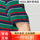 Nike kurzärmelige Herrenkleidung 2024 Sommer Neue Outdoor Fitness Sportswear Polo-Hemd Striped 100 FN3897-010 S Eins Größe