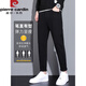 皮尔卡丹（pierre cardin）黑色牛仔裤男士夏季薄款宽松直筒休闲裤子男2025新款弹力修身长裤 6621黑色 38 2尺9