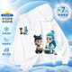 Nezha Aobing new summer children's sun protection clothing for boys and girls hooded cardigan skin clothing sun protection breathable summer jacket front and back printed sky blue-235 150