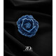 Quamer7do Denim Camellia Brosche für Frauenpullover Corseage Pin koreanische Haarnadel -Pferdeschwanz -Chuck -Kopfschmuck tut nicht weh tun