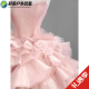 OEMG【轻奢高端】法式粉色抹胸轻婚纱礼服2024新款新娘高级感在逃公主 粉色齐地婚纱 XS