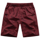 Tommy Hee Kelly Fünf-Punkte-Hosen für Herren Sommer Pure Cotton High-End Red Beach Mid-Sports Sport Home Shorts Lose Shorts, Burgund 9277 Taschen mit Reißverschluss L 90-120jin [Jin gleich 0,5 kg]