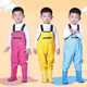 OEMG children's water play one-piece waders, kindergarten waterproof clothes, children's rain boots for children, men's and women's fishing rain pants, beach unicorn-children's overalls, zipper pocket M 29 (shoe inner length 18.5c)