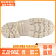 帕拉丁（PALLADIUM） 增高潮流简约 防滑耐磨 高帮 帆布鞋 女款 粉白 粉色 37.5