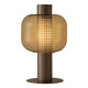 
Bedside lamp decorative light luxury desk lamp Nordic modern simple glass designer living room bedroom model room lamp M1049 smoke gray model button switch