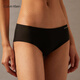 
Calvin KleinCK underwear for women two-packs comfortable, non-marking cotton crotch anti-pinch hip half-butt panties QP1049O 6XY-space black/meat color S