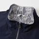 Xiangying Windbreaker Jacke für Frauen kurz 2025 Herbst Neue lässige Arbeitstil Reißverschluss kleiner Navy Jacke Navy Blue S