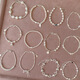 
bhiodha Korean version of pearl silver bracelet without fading combination bracelet for summer women ins style jewelry SL1144