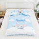Pure cotton removable and washable children's sleeping bag anti-kicking quilt artifact baby baby sleeping big children autumn and winter plus velvet Dream Elephant soft and waxy texture 80X150cm light sleeping bag cover