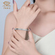Chinese jewelry crushed ice pt950 platinum bracelet for women platinum semi-solid ring birthday and Valentine's Day gift for girlfriend and wife platinum crushed ice bracelet gold weight about 20g 58#