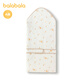 Balabala shopping mall same style baby blanket newborn blanket 2025 new style breathable comfortable cute cute white coffee tone 00315 90x90cm