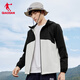 
Jordan Sports Jacket Men's Trench Coat Spring and Autumn Windproof Water-Repellent Hooded Outdoor Jacket Long Sleeve Top Black/Crescent S