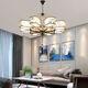 New Chinese style ceiling light living room main light Chinese style atmospheric simple modern whole house package study dining room bedroom light 1W 7009-Span 86CM