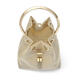 Jimmy Choo Metal Chain Drawstring One-Shoulder Bucket Bag Women's Trendy Hardware Splicing Dress Bag GOLDEN UNI