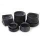 
Melamine round dining plate black barbecue bone plate commercial dish barbecue snack plate plastic dish ljp1098 a box of 72 pieces