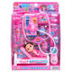 
Kindergarten baby dentist little expert simulated house medical stethoscope gift pink girl children's toys cute rabbit baking house sales scene shopping cart 333-62