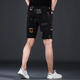 Yongsi Zog delgado de gran tamaño pantalones pantalones cortos Irregular Irregular Pantalones de cinco puntos Men Ice Silk Sports Pantalones de gama media ZX-1585 28 _ Circunción de mierda 2 pies 1 1