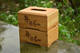 Yonghuan Bamboo Tissue Box Square Bamboo Napkin Card Box Home Drawing Box Roll Card Box Customized Logo Square Flip/B Model 12128cm