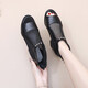 2025 Sommer neuer Stil Fischschuhe für Frauen dicke Fersennetzschuhe echte Leder-Leder-Diamantstiefel Frauen High Heel Sandalen Sommer schwarz innen und außerhalb des echten Leders 34