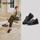 SKECHERS Men's Shoes Casual Business Shoes Autumn Thick-soled Sneakers Soft-soled Comfortable Loafers Peas Shoes 77157