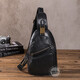 Sac de poitrine Walker Shop pour hommes [Cuir de tête tanné aux légumes sélectionnés] 2025 NOUVELLE SAG COSSBOCK MENS POUR LE MONNE SAGLE SPORTATIQUE À TRENDY NOIR (hauteur 28,5 * Largeur 19 * Épaisseur 4cm)