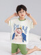 Jungen Pyjamas Sommer Taiyi Real People 2025 Neuer reiner Baumwollkurzärmel-Junge Nezha Thin Big Children süß und lustig N694 Nazha [100% reine Baumwolle] 100 cm/8 Größe [Höhe 85-102 cm]