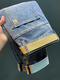 Qianji (Qianji) Summer Jeans delgados Hombres 2024 Nuevos pantalones de hombres bordados para hombres bordados de la industria pesada Pantalones del harén delgados ligeramente sueltos Azul [IT5175] 30 Adecuado para el peso 125-130 Jin [Jin iguala 0.5 kg] desgaste
