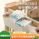 圣美岛（senmodor）婴儿床边挂篮床挂床围栏收纳盒尿不湿尿布袋挂袋筐 珍珠白/一个装[隔板可调节]
