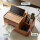 Genji Muyu Western Solid Wood Tissue Box Living Room Multifunctional Solid Wood Paper Box Remote Control Cosmetics Storage Box Gift Tissue Storage Box Acacia Wood