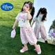 
Disney baby girls short-sleeved suit summer 2025 new fashionable children's KT cat casual pants fashionable baby cartoon two-piece kitten pink suit 120 (upgraded model)