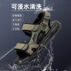 RankDavey Light Luxury High-Ald Brand Sandals for Men 2025 Summer New Fashion Trend Sports and Casual Beach Zapatos para hombres para hombres HHS9230 Verde 43 _Tallar de cuero Estandardo Tamaño