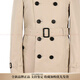 Burberry (BURBERRY) double-breasted belted short trench coat for men, light khaki New Year gift, light khaki, one size fits all 48