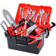 Shulegu Children's Tool Box Set Simulation Reparaturwerkzeug elektrischer Bohrerschraubendreher Reparature Reparatur Haus Spielzeug E-Commerce Box Tool Set 38 Teile