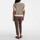 Brunello Cucinelli [Chinese Valentine's Day Selection] Sequin striped cotton blended sweater vest P01054497 White S CN 165/88