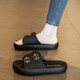 Zapatillas de suela gruesa para mujeres en verano Wear 2025 Nuevas chanclas de playa de moda para mujeres sandalias sandalias de excursión casual Khaki 37