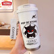 膳魔师（THERMOS）创意耿鬼保温杯大容量吸管水杯便携双饮口咖啡杯子新款男女高颜值 BXAB13796幽灵蓝+配挂绳 316不锈钢