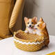 Yusenyi kreativer Hundeingangsschloss Aufbewahrungs Ornamente am Tür Eingang Schuhschrank Desktop Dekoration New Home Geschenk Handwerk Doppelgolden Retriever 14068y