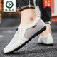 Woodpecker official men's shoes for summer breathable and odor-proof mesh shoes mesh hollow old Beijing cloth shoes one foot to have casual beans PL5009 gray-flagship single layer 39 standard casual shoe size