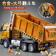 Children's alloy dump truck large toy car car transporter dump truck engineering vehicle model boy gift medium sound and light dump truck