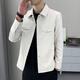 
Playboy (PLAYBOY) jacket for men casual and versatile 2025 new spring and autumn thin small lapel jacket summer men's clothing business high-end trend khaki XL [suitable for 130-145Jin [Jin equals 0.5 kg]]