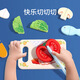 Chengliu Mini Mini Cocina de madera Simulación Simulación de la cocina Cabora de niños Kindergarten Boys and Girls Area Toys Elephant Cocina pequeña