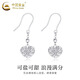 China Gold (CHINA GOLD) PT950 Platinum Ear Hooks Wound Love Heart Women New Light Luxury Niche High-end Earrings Birthday Gift for Girlfriend PT950 Platinum Wound Love Ear Hooks Pair Approximately 2.9g