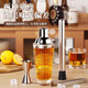 Thickened glass mixer, glass shaker, hand shaker, cocktail shaker, entry-level shaker, bartending tools, tipsy set, 400ml glass shaker - 19-piece set