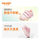 Jinopu toddler shoes spring and autumn soft sole 1-5 year old baby sneakers functional shoes Macaron series GW1287 pink/winter white 21 130mm suitable for foot length 130-135mm