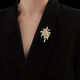 Exquisite brilliant fireworks brooch women's suit corsage brooch accessories cardigan coat temperament decoration Firework beads A105