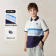 E LAND KIDS 100% cotton children's clothing boys POLO shirt 2025 summer new printed stripes Green/40 170