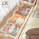 Alfombra de píxeles Maneta de caricatura de la cama sin cuidado frente a la cama Manta de mesa de café grande Mostilla espesada Mat de la cama Cat-14083 90cm*180cm